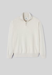 BZB COL MONTANT ZIPPÉ - Pullover - beige
