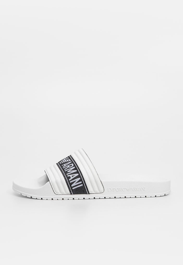 Emporio Armani Pantolette flach weiß