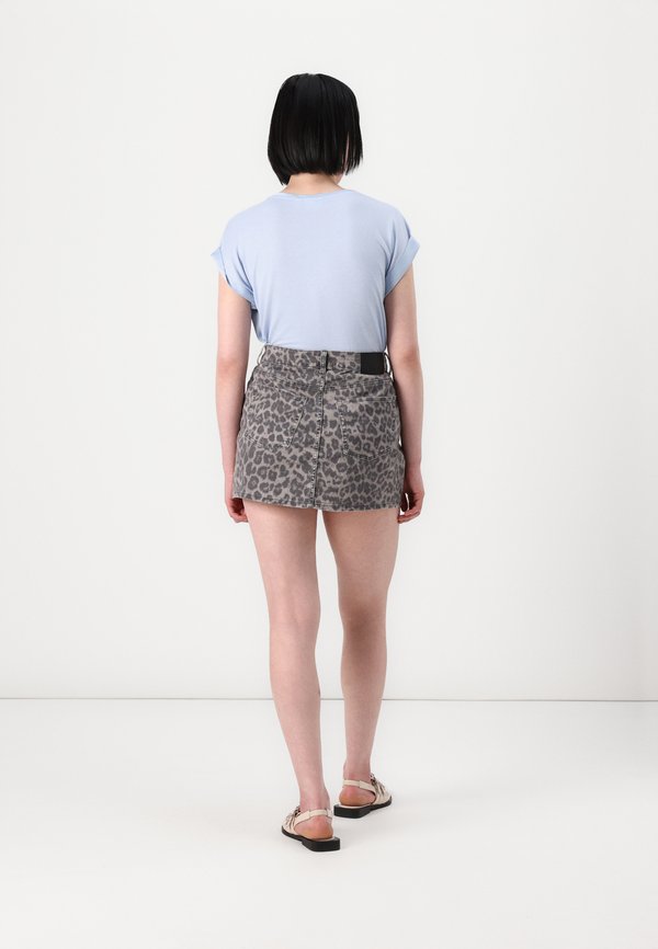 JXSARAH LAURA LEO MW PNT - Denim skirt - thunderstorm3
