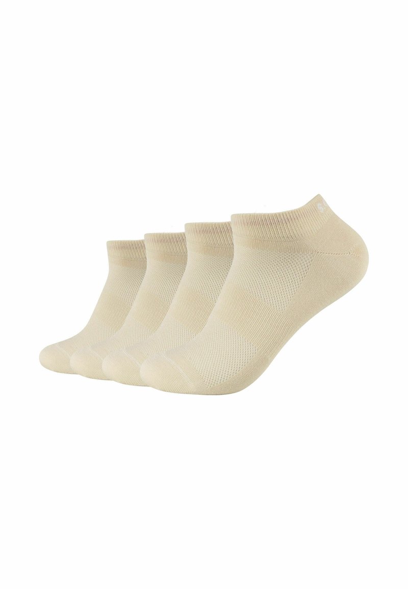 s.Oliver 4 PACK SNEAKER - Strømper - white swan