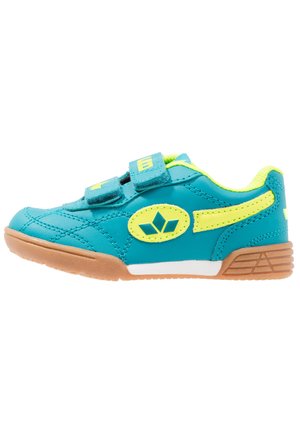 BERNIE - Touch-strap shoes - petrol/lemon