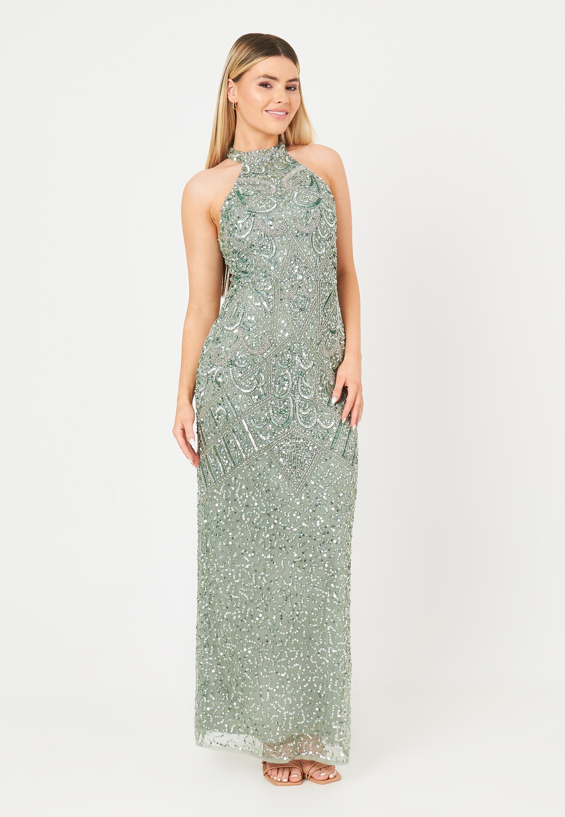 BEAUUT EMBELLISHED SEQUINS - Occasion wear - sage green/light green -  Zalando.ie