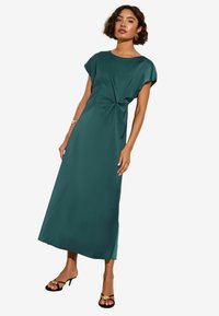 REGULAR FIT - GROWN ON SLEEVE KNOT DETAIL - Robe longue - teal blue
