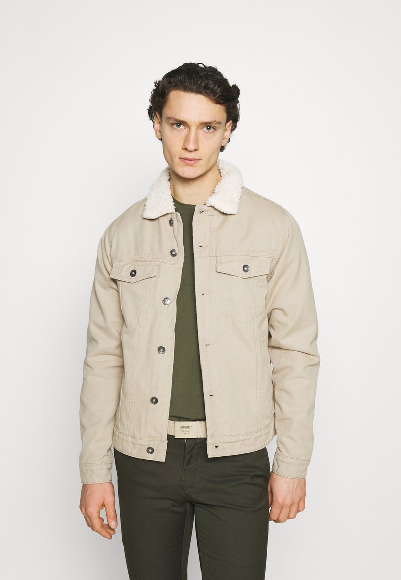 Cotton On UNISEX JACKET Veste en jean stone/beige ZALANDO.FR