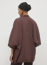 Calliope KIMONO FRANGE  - Giacca leggera - marrone chiaro