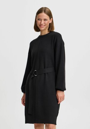 BYOTARI - Svetríkové šaty - black