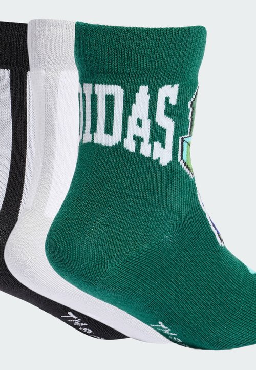 adidas SPORTSWEAR MINECRAFT KIDS 3 PAIRS PER PACK SOCKS UNISEX - Socks - light solid grey collegiate green black — foto 3