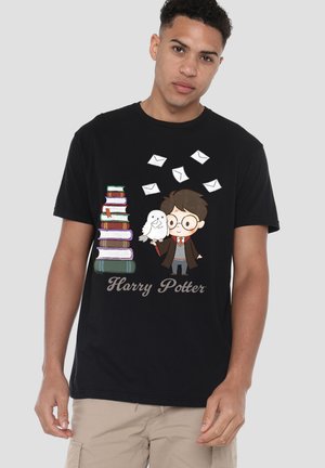 Harry Potter, HARRY POTTER AND HEDWIG LETTERS FOR HOGWARTS - Print T-shirt - black