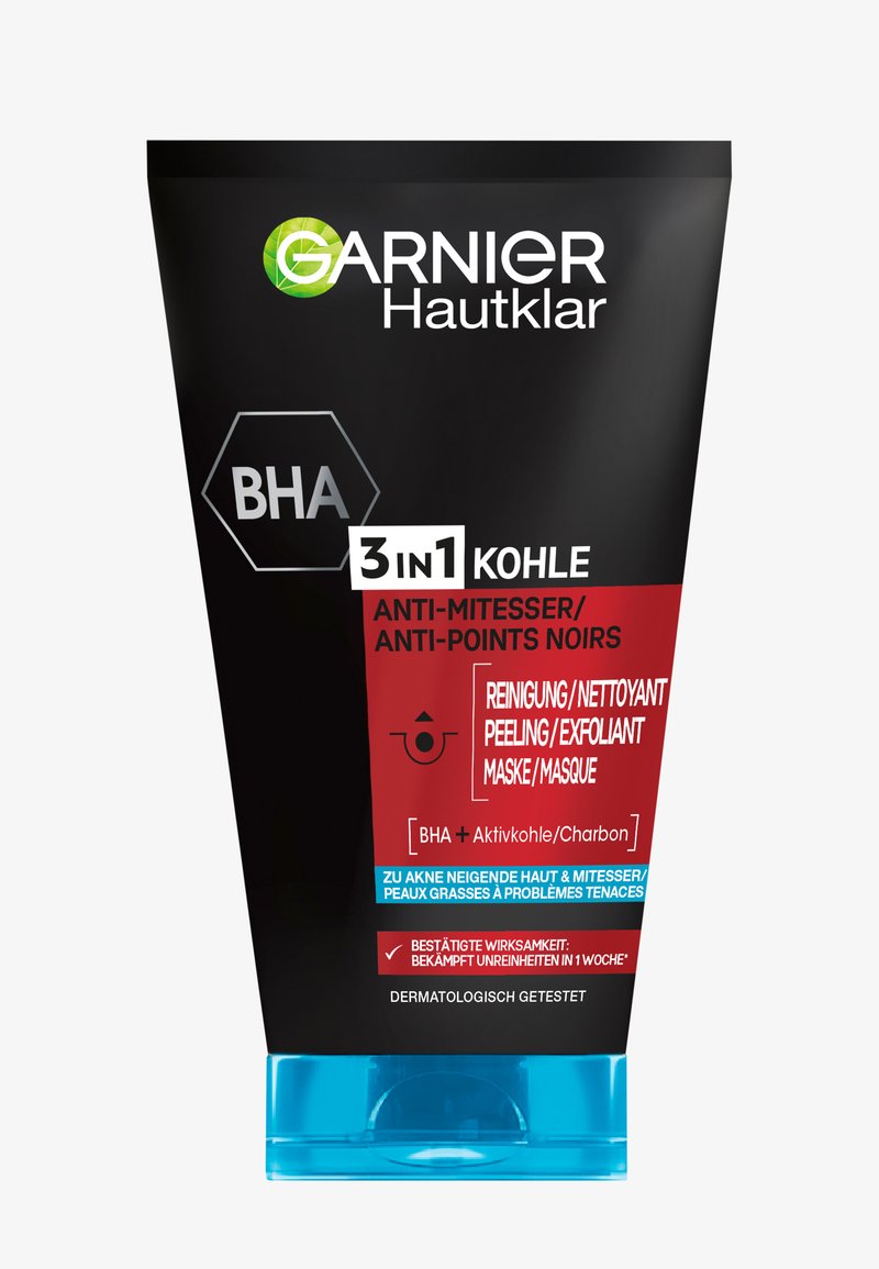 Garnier - SKIN CLEAR 3IN1 ANTI BLACKHEADS - Peeling, Förstora