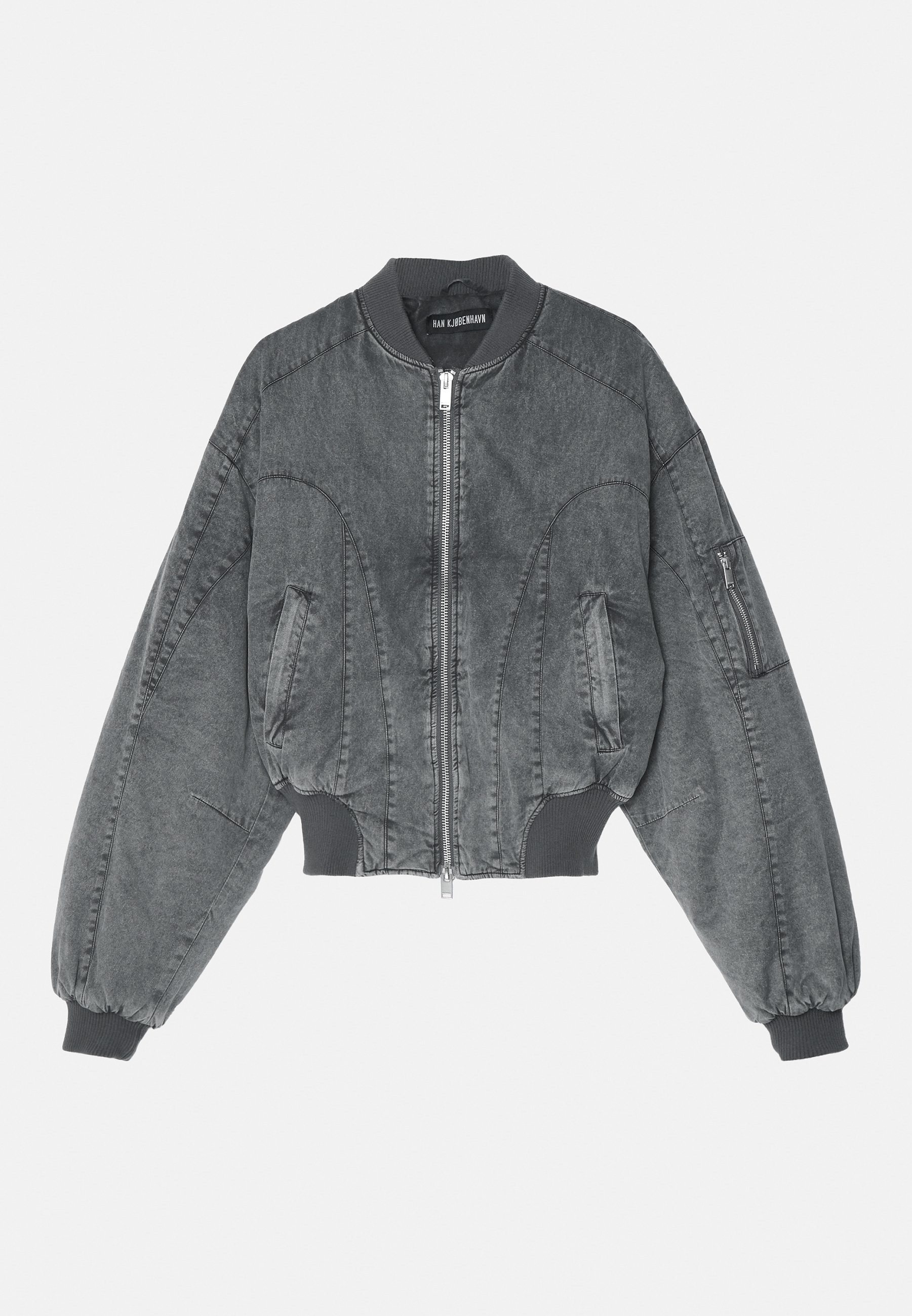Han Kjøbenhavn WASHED PADDED JACKET - Bomber Jacket - black