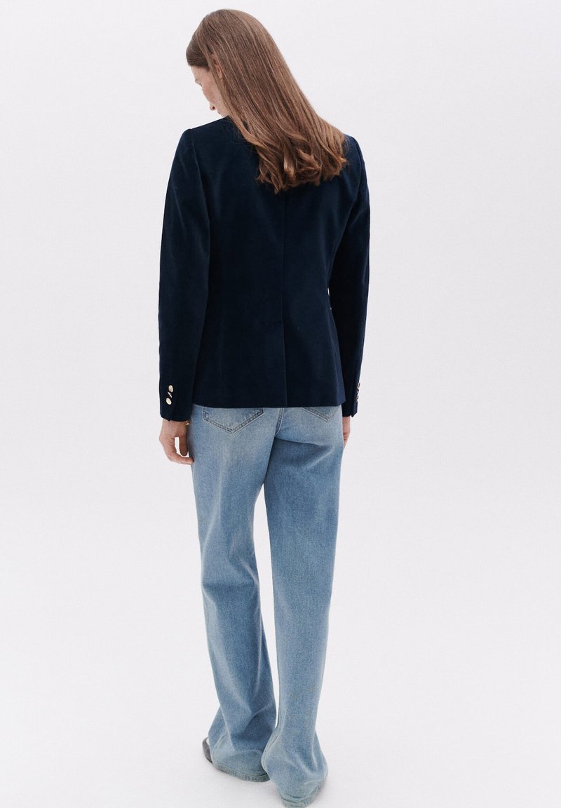 Veste tailleur blazer bleu marine CAROLL taille 40 - Vêtements