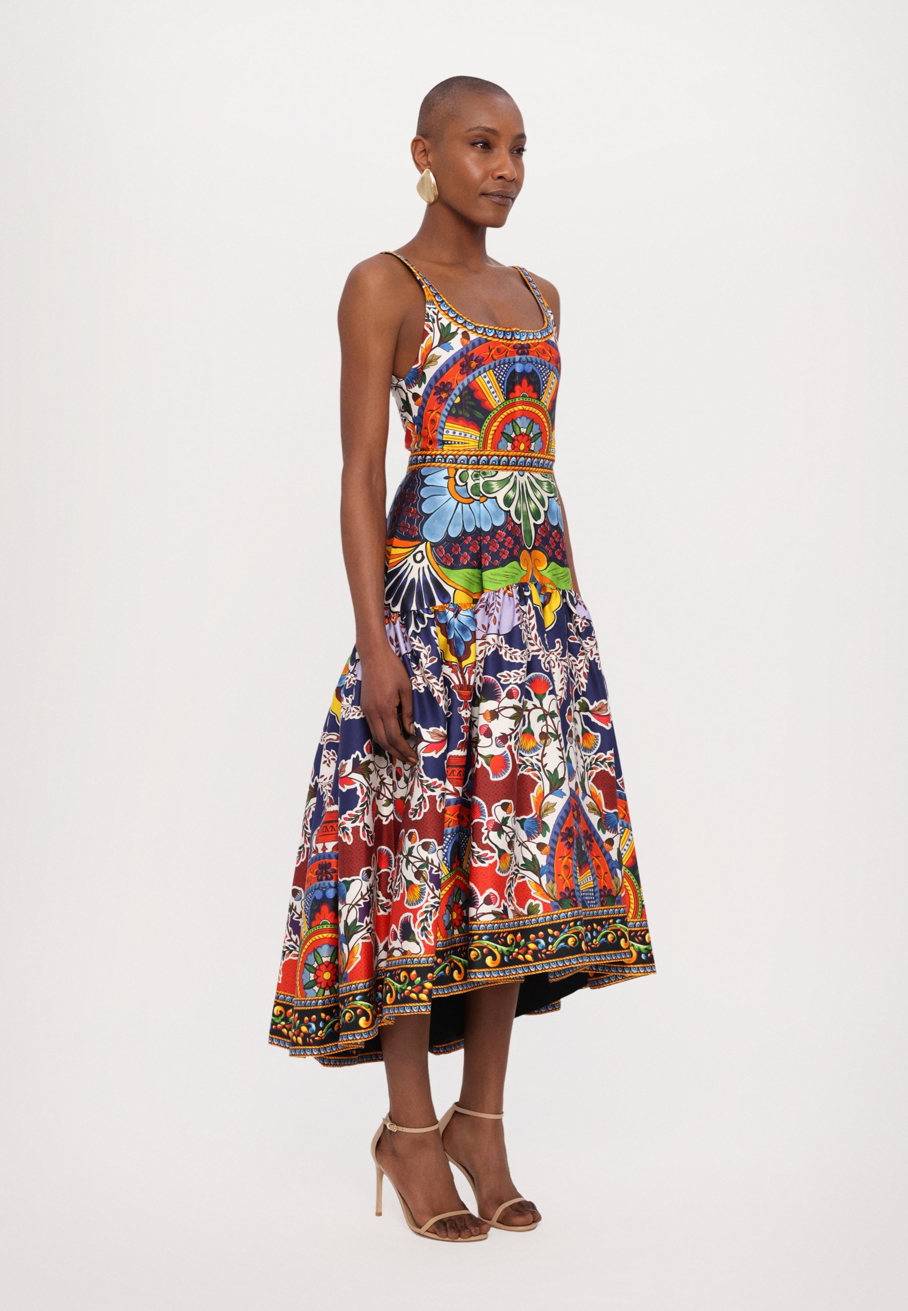 （New）Alice+Olivia DIANA ストラクチャード ミディドレス New）Alice+Olivia DIANA ストラクチャード ミディドレス