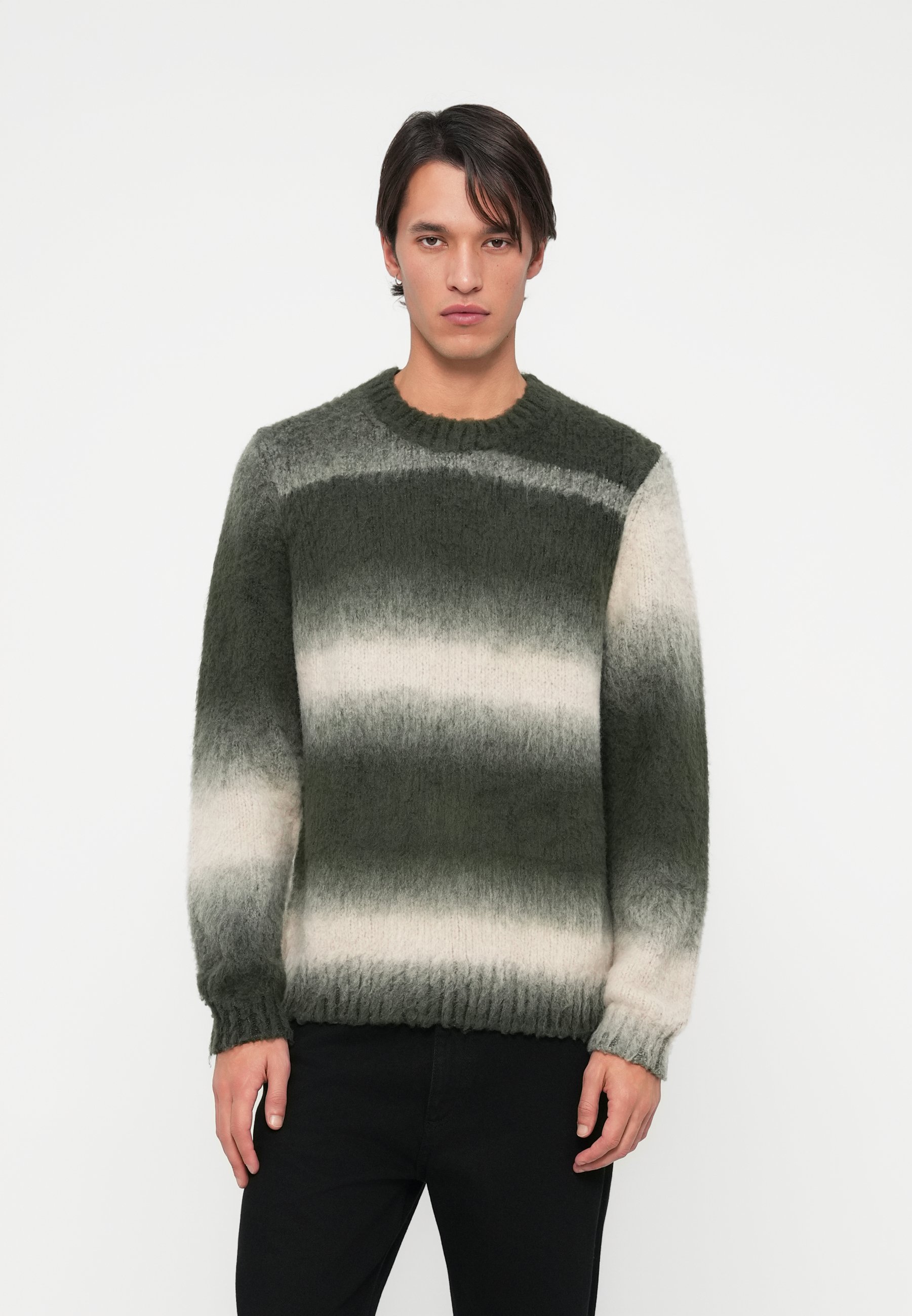 Pull Samsoe Samsoe Jeni Col Rond Femme Taille S, Laine Mélangée Multicolore, Neuf Sans Emballage