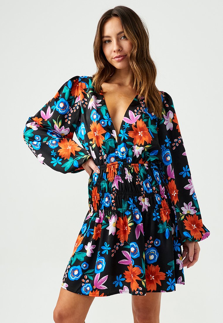 SÁVEL RAY - Sukienka letnia/czarny - Zalando.pl