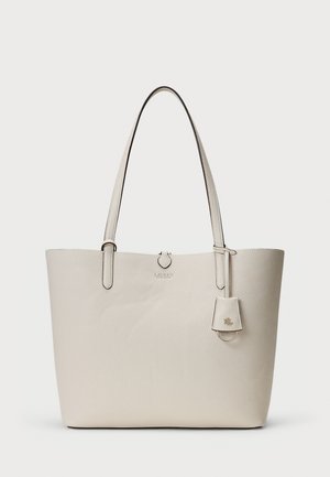 FAUX LEATHER LARGE REVERSIBLE TOTE BAG - Cabas - soft white/beaumont plaid