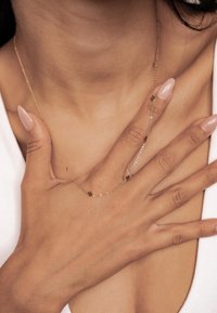 Hey Happiness DELICATE RHOMBUS NECKLACE - Collar - goldfarben