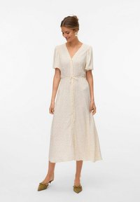 Vero Moda VMALBA MIDI - Kasdienė suknelė - birch