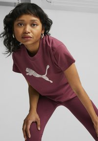 Puma T-shirt print - dark jasper