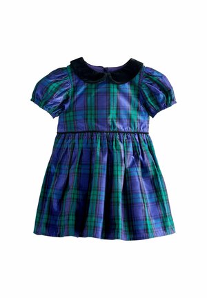 REGULAR FIT - COLLAR PROM - Päevakleit - blue/green check