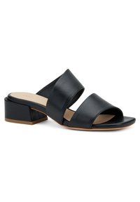 Frau Shoes DOUBLE-STRAP WITH LOW - Ciabattine con tacco - black