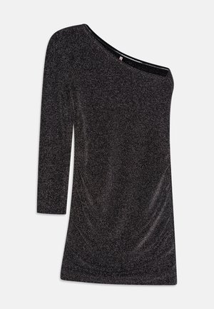 KOGQUEEN ONESHOULD GLITTER DRESS  - Koktélruha / Partiruha - black/silver