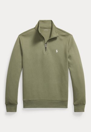 Polo Ralph Lauren, DOUBLE-KNIT QUARTER-ZIP PULLOVER - Sudadera - cruise olive