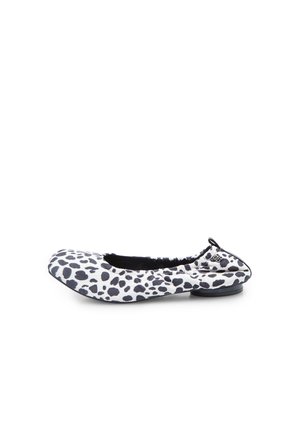Foldbare ballerinasko - white black