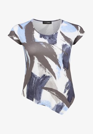 Print T-shirt - jeansblau