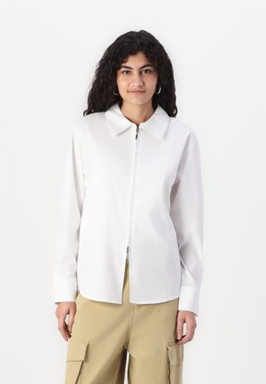 JDYMIO ZIP SHIRT - Blůza - white