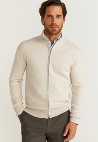Bläck Roman zip - Kofta - off white mel