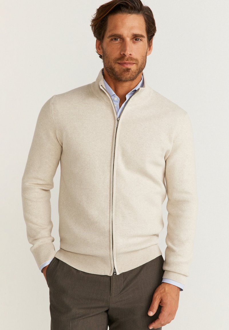 Bläck Roman zip - Kofta - off white mel