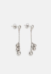 SCULPTURED DROPS - Brincos - silver-coloured