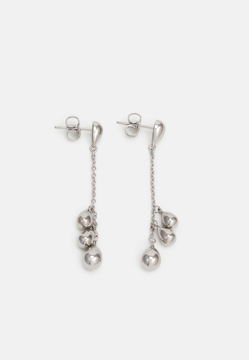 Calvin Klein SCULPTURED DROPS - Brincos - silver-coloured