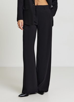 LUNGO APPLICAZIONI - Pantaloni - ultrablack