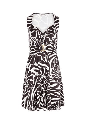 Morgan, MORGAN MORGAN SHORT DRESS WITH NECKLINE - Robe en jersey - noir