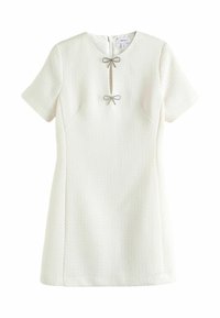 Next BOUCLE BOW  REGULAR FIT - Hverdagskjole - cream