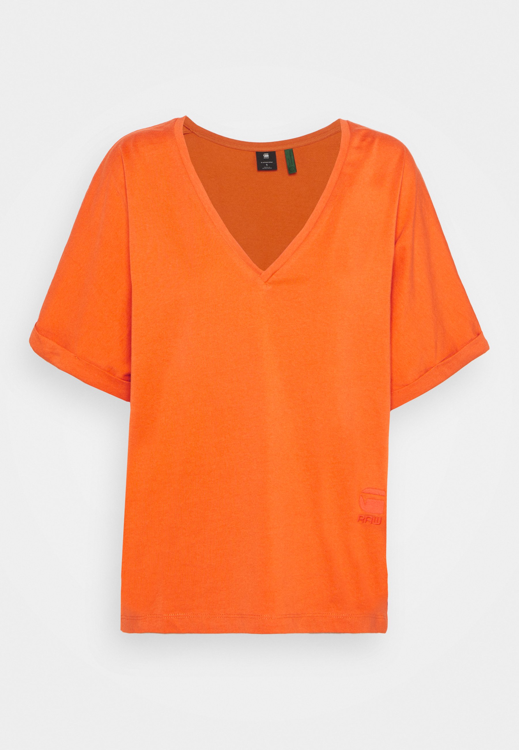 G Star Joosa V Neck Tee T Shirt Bas Acid Orange Orange Zalando Se