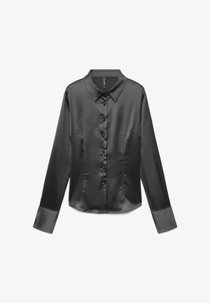 Calliope, CAMICIA TINTA UNITA - Hemdbluse - ultrablack
