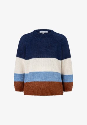 More & More, MORE & MORE SOFTER, LEICHTER 3/4 ARM-BLOCKSTREIFEN-PULLOVER - Strickpullover - colorblock