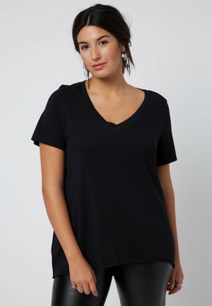 Studio Untold T-shirt basic - schwarz