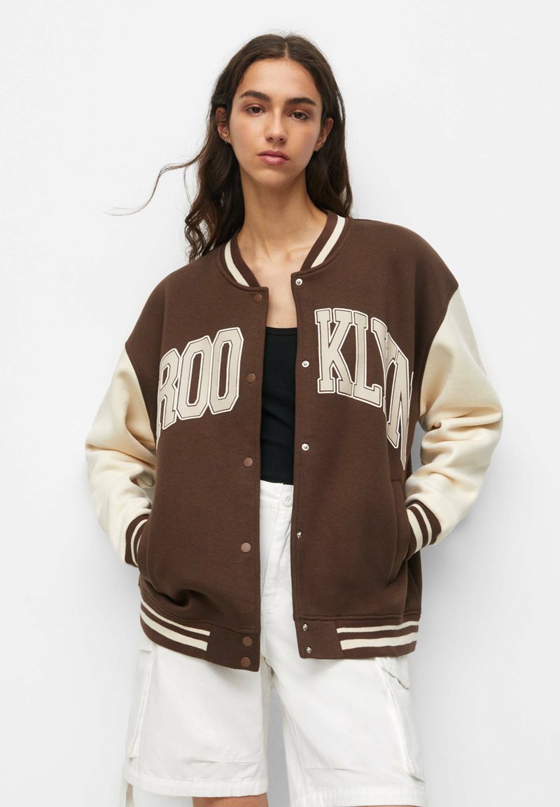 PULL&BEAR BROOKLYN Bomberjacke dark brown/dunkelbraun Zalando.at