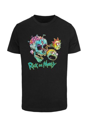 Merchcode Nyomott mintás póló - black