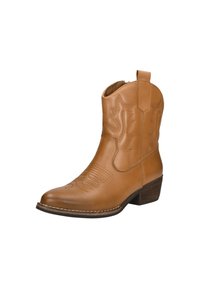 SUB55 WESTERN  - Cowboy/biker ankle boot - cognac