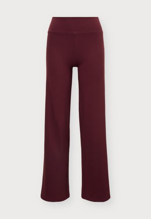Even&Odd active by Zalando, ESSENTIAL STUDIO FULL LENGTH WIDE LEG LEGGINGS - Долнище на анцуг - bordeaux