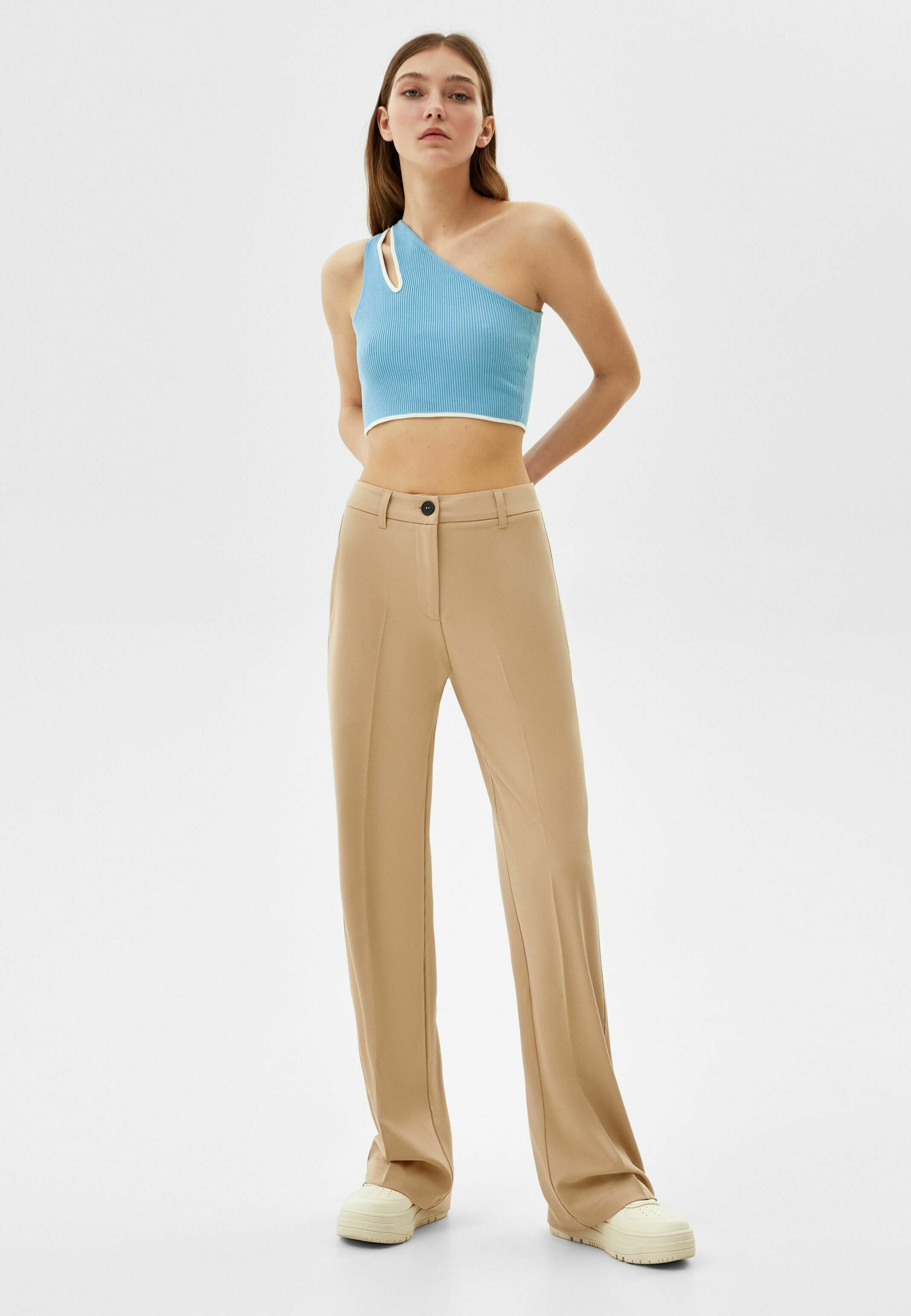 Bershka LOOP - Pantaloni - camel/sabbia - Zalando.it