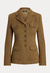 Lauren Ralph Lauren WOOL BLEND TWILL BLAZER - Blazer - brown multi