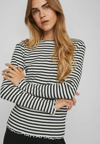 VILA Langærmet T-shirt - black