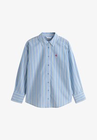 Non sélectionné, blue stripe with embroidered cherry