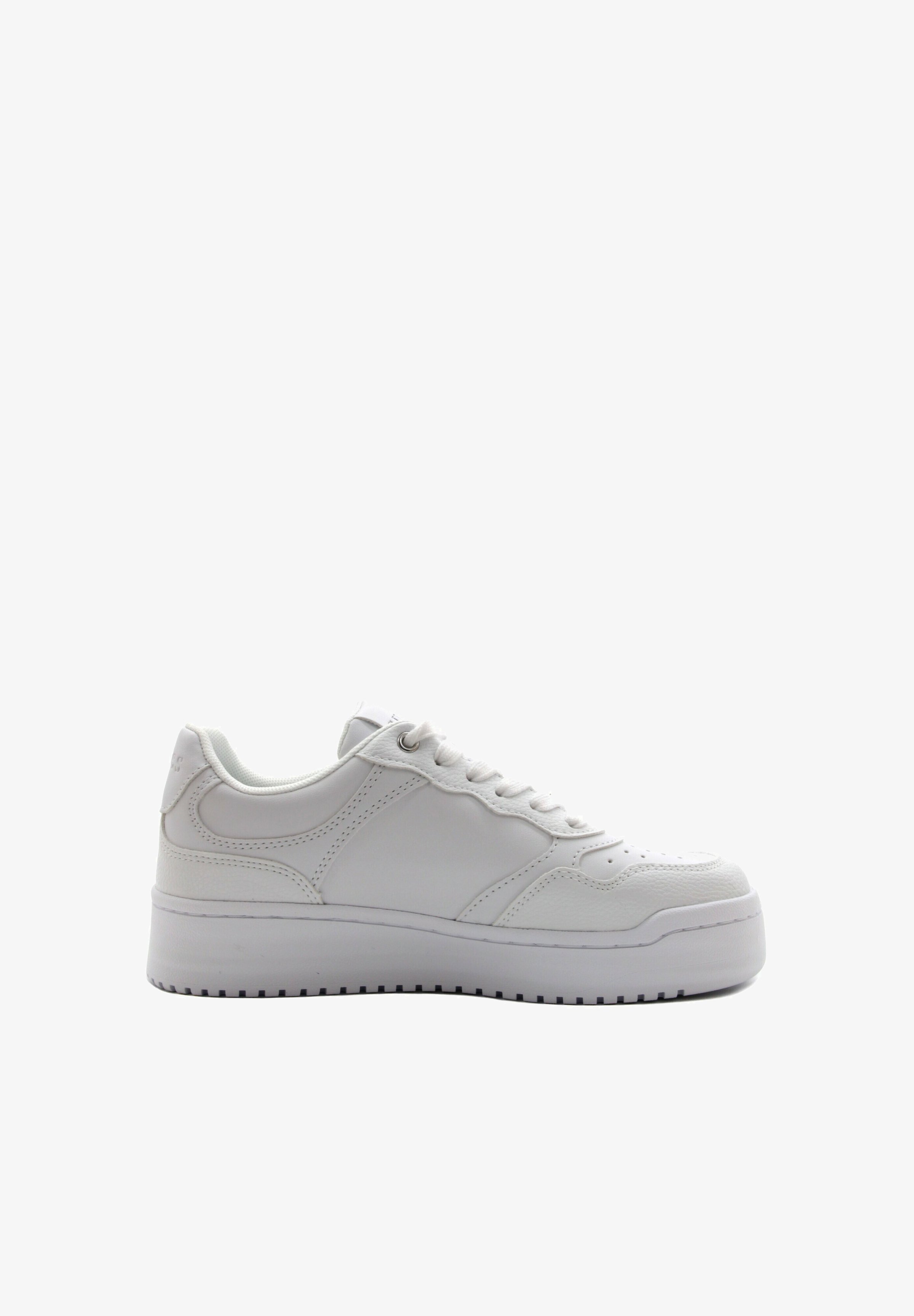 GUESS Sneakers Miram2 Donna – Bianco, Tomaia In Pelle, Suola Gomma Altezza 3 Cm, Taglia 39 EU