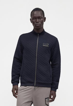 EA7 Emporio Armani TRAIN PREMIUM LABEL - Zip-up sweatshirt - blue
